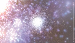 Prikaz kopice zvezd s 100 000 zvezdami
